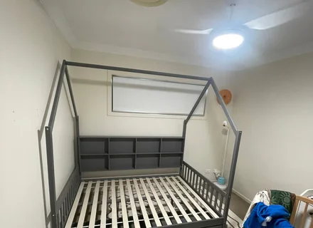Assembled house-frame children's bed